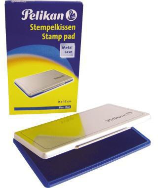 Pelikan Stempelkissen 1 331124 getränkt ohne Öl 9x16cm blau