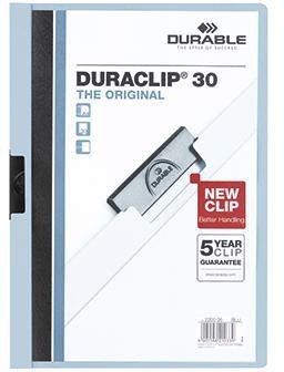 DURABLE Klemmmappe DURACLIP 30 220006 DIN A4 Hartfolie blau