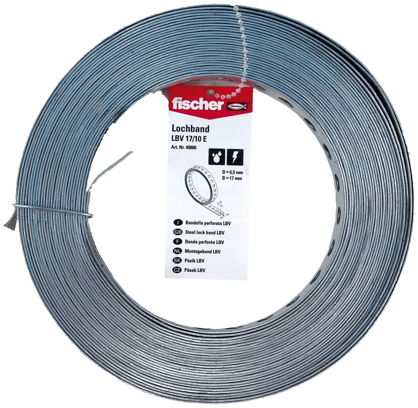 fischer Lochband LBV 12 / 10 Einzelpreisauszeichnung