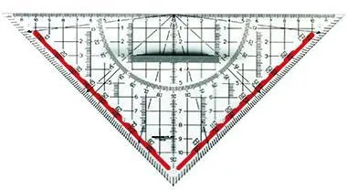 RUMOLD Geometriedreieck 10151 25cm Kunststoff rauchgrau