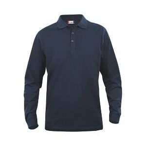 CLIQUE Langarm Polo-Shirt Classic Lincoln, dunkelblau,  L