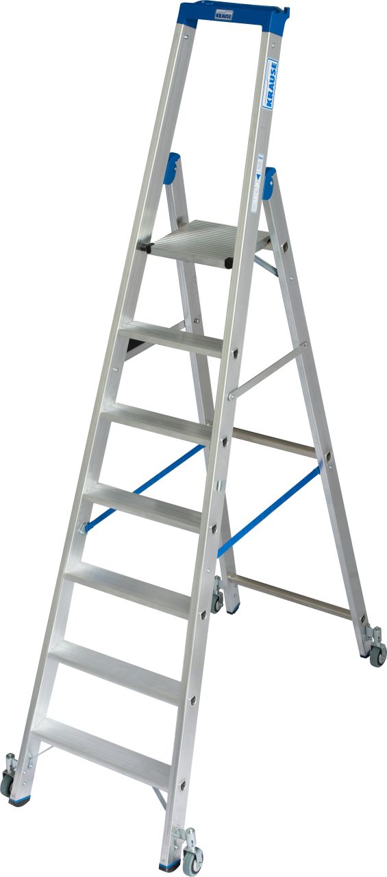 Krause STABILO Stufen-StehLeiter fahrbar 1x7 Stufen