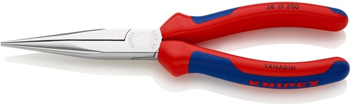 Mechanikerzange L.200mm Form 1 ger.Mehrkomp.-Hülle verchr.KNIPEX