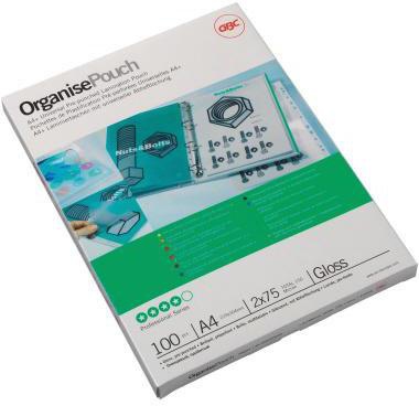 GBC Folientasche OrganisePouch 3743156 A4+ 125mic 100 St./Pack.