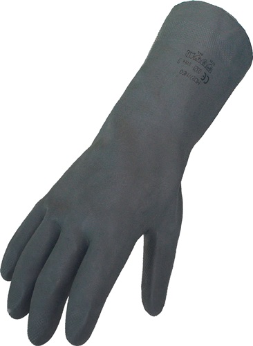 Chemiehandschuh Gr.9 schwarz EN 388,EN 374 PSA III ASATEX