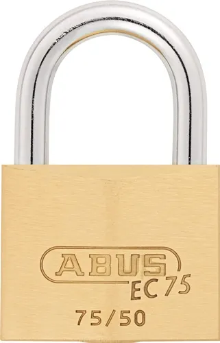 Zylindervorhangschloss 75/50 gl.-7561 Schlosskörper-B.50mm MS gl.ABUS
