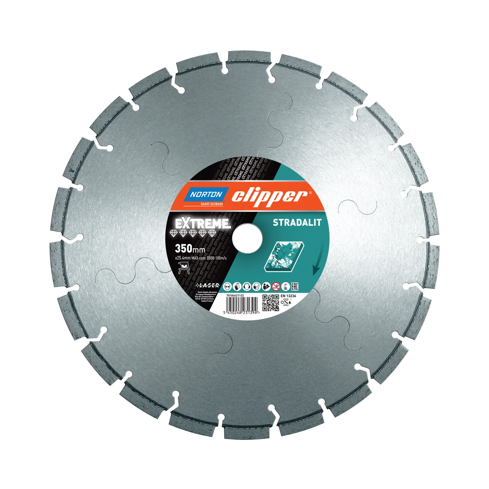 Norton Clipper Diamanttrennscheibe Extreme Stradalit - 400  x  25,4 mm