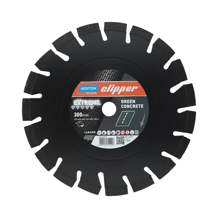 Norton Clipper Diamantscheibe EXTREME GREEN CONCRETE