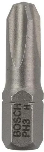 Bosch Schrauberbit Extra-Hart ISO1173 C6.3 PH 3 L.25mm 1/4Zoll-Außen-6kt 100St.