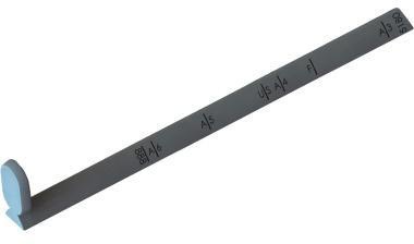 Leitz Anschlagschiene 51720000 für Locher 5180 DIN A3 silber