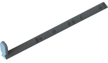 Leitz Anschlagschiene 51720000 für Locher 5180 DIN A3 silber