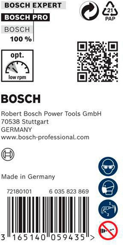 Bosch Schalungsbohrer PRO Wood D.12mm L.400mm Schaft-D.8mm HSS f.Bohrm.m.13mm-Futter