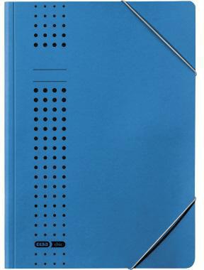 ELBA Eckspanner chic 400010053 DIN A4 150Bl. Karton blau