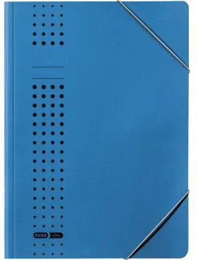 ELBA Eckspanner chic 400010053 DIN A4 150Bl. Karton blau