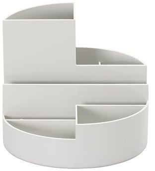 MAUL Stifteköcher 4117682 rund 6Fächer Kunststoff grau