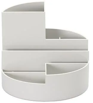 MAUL Stifteköcher 4117682 rund 6Fächer Kunststoff grau