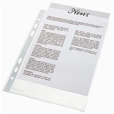Esselte Prospekthülle Economy 56171 DIN A4 PP tr 100 St./Pack.
