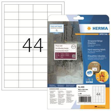 HERMA Etikett 4690 48,3x25,4mm weiß 1.100 St./Pack.