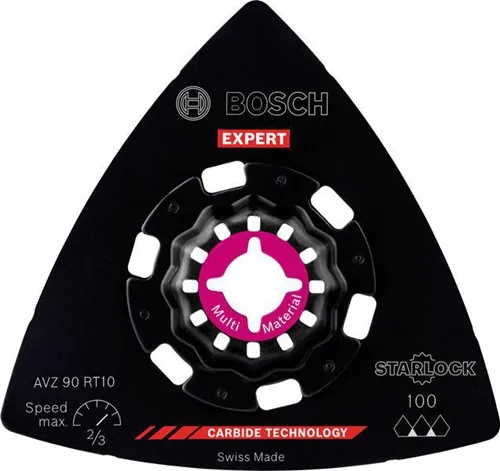 Bosch Schleifplatte EXPERT Sanding Plate AVZ 90 RT10 D.90mm Carbide-RIFF