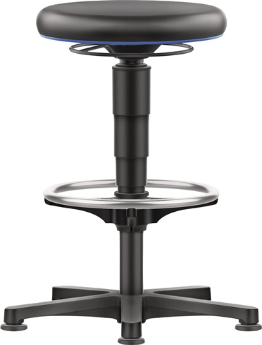 Drehhocker Bodengleiter u.Fußring Integralschaum Integralschaum schwarz