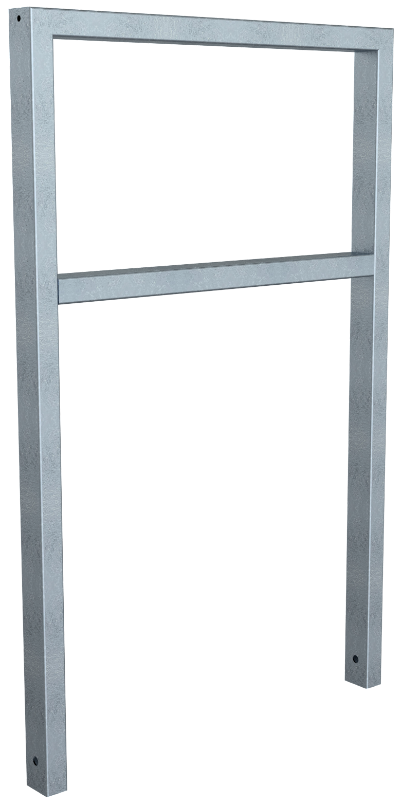 SCHAKE Anlehnbügel aus Stahlrohr Rechteckrohr 60 x 40 mm