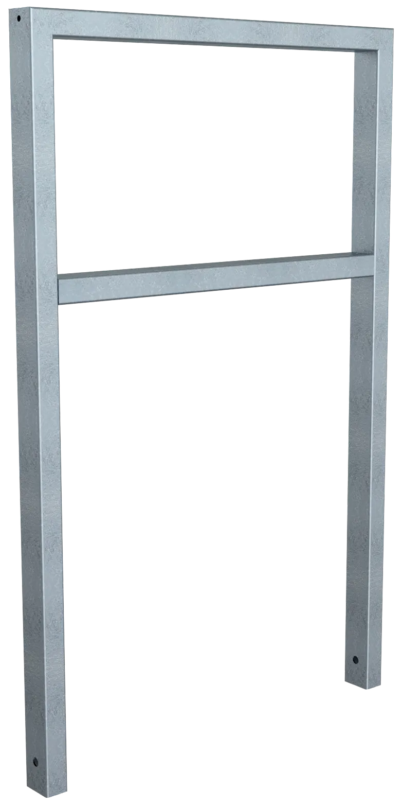 SCHAKE Anlehnbügel aus Stahlrohr Rechteckrohr 60 x 40 mm