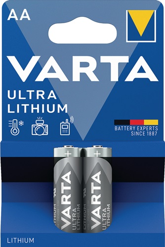 Batterie ULTRA Lithium 1,5 V AA Mignon 2900 mAh FR14505 6106 2 St./Bl.VARTA