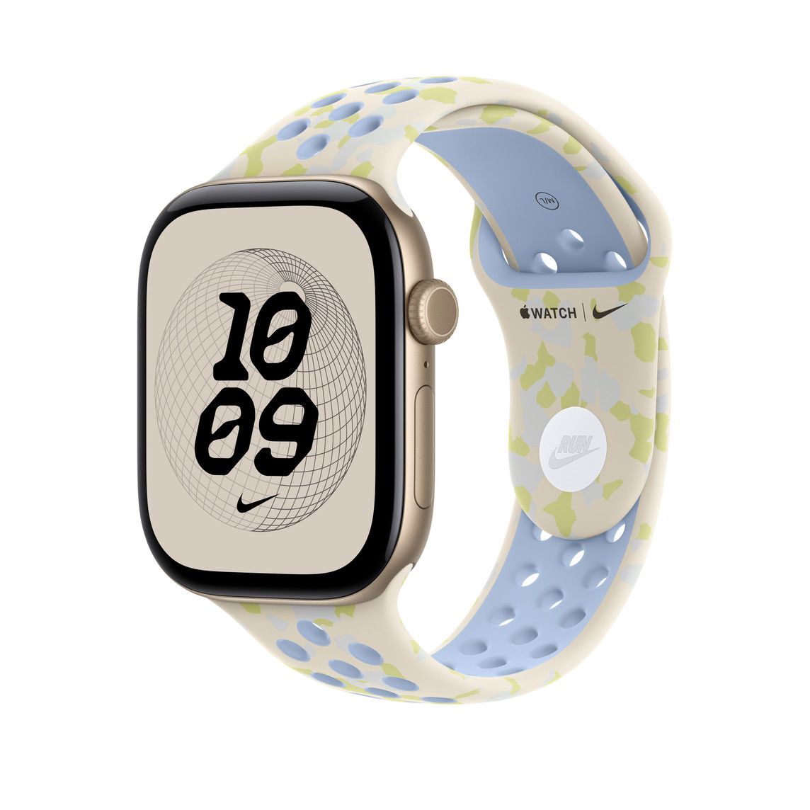 Apple Nike Sportarmband, Chalk Calm, 42mm (Series 10/11/12), S/M