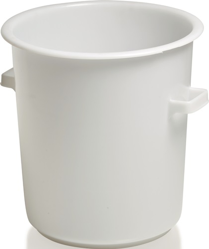 Kunststoffbehälter rd.75l HD-PE weiß D515xH530mm m.Außengriff CRAEMER