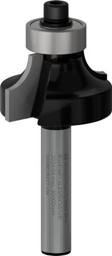 Bosch Abrundfräser Radius 6,3m Arbeits-L.13,2mm Schaft 1/4Zoll D.25,4mm L.54mm