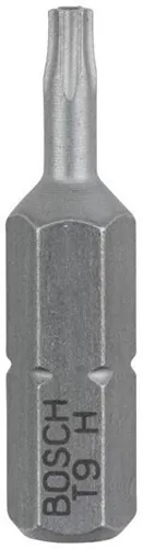 Bosch Schrauberbit Extra-Hart ISO 1173 C6.3 T9H L.25mm 1/4Zoll-Außen-6kt 2erPack