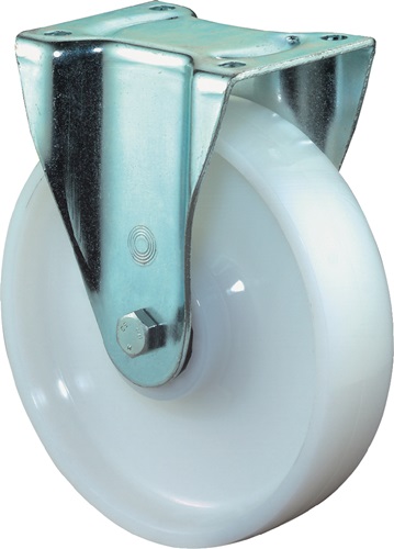 Schwerlast-Bockrolle D.200mm Trgf.1000kg Ku.Platte L135xB110mm BS ROLLEN