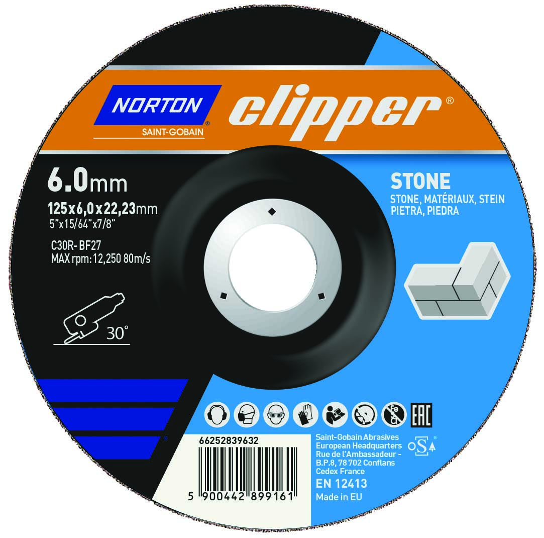 Norton Clipper Schruppscheibe Stein und Keramik Typ 27