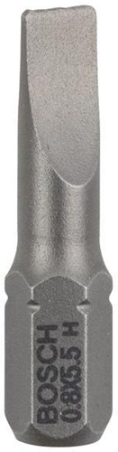 Bosch Schrauberbit Extra-Hart ISO1173 C6.3 S0,8x5,5mm L.25mm 1/4Zoll-Außen-6kt 3erPack