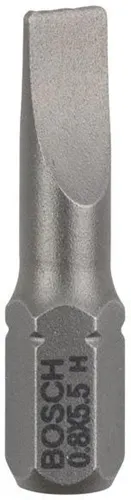 Bosch Schrauberbit Extra-Hart ISO1173 C6.3 S0,8x5,5mm L.25mm 1/4Zoll-Außen-6kt 3erPack