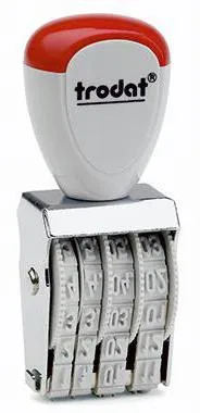 trodat Datumstempel Classic 54216 17x4mm silber