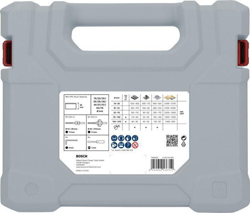 Bosch Lochsägen-Set PRO Multi Material 17tlg. D.19-76mm Arbeits-L.44mm