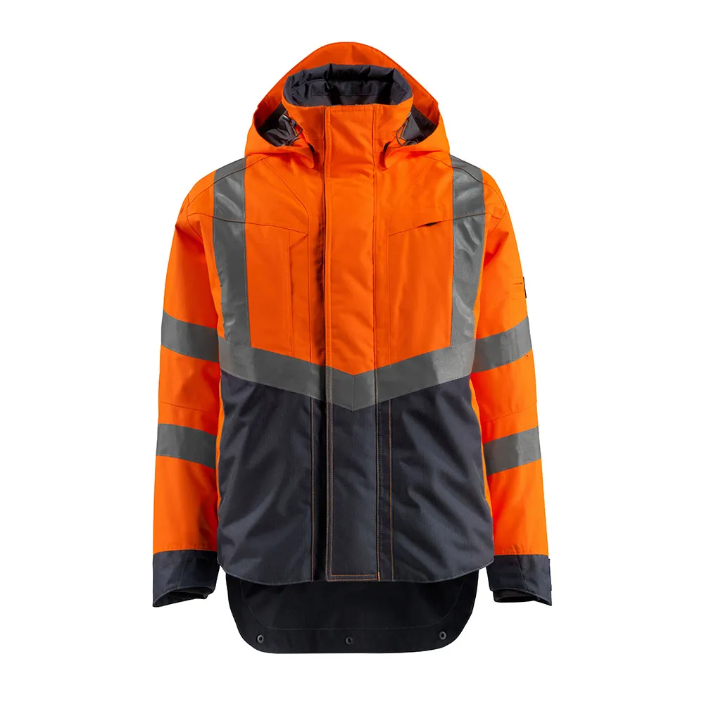 MASCOT Warnschutzhardshelljacke HARLOW warnorange/schwarzblau (15501-231)