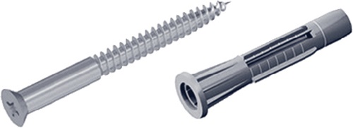 Schraubenset 11602 4,5x60mm STA verz.m.Dübeln u.Schrauben ALFER ELEMENT SYSTEM