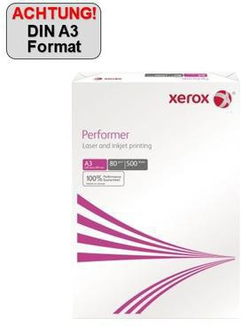 Xerox Kopierpapier Performer 003R90569 DIN A3 80g 500 Bl./Pack.