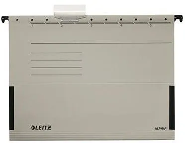 Leitz Hängetasche ALPHA 19860085 A4 Karton grau 25 St./Pack.