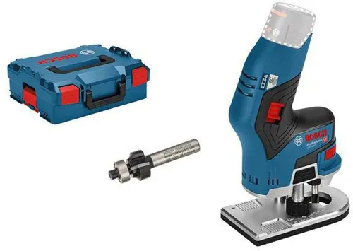 Bosch Akku-Kantenfräse GKF 12V-8 Sp.12V Kap.3Ah Drehz.13000 1/Min o.Akku L-BOXX