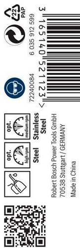 Bosch Metallbohrer PRO Stainless Steel Arbeits-L.36mm D.3,2mm L.65mm 10St.