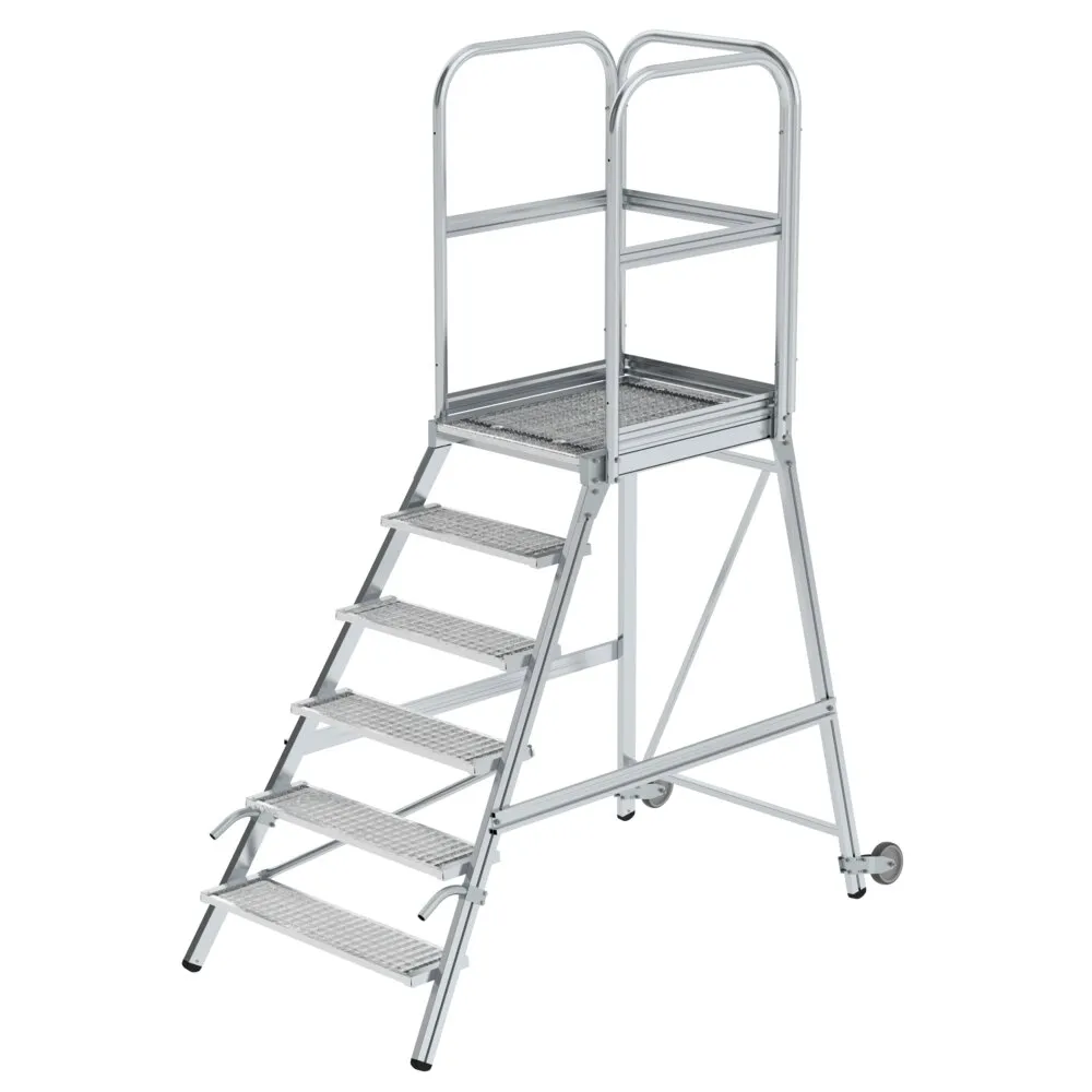 MUNK Podesttreppe mit Rollen und Griffen