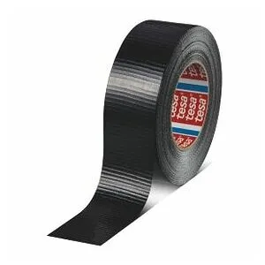 TESA Recyceltes Gewebe-Klebeband Heavy Duct Tape, schwarz, BreitexLänge (mmxm): 50X50