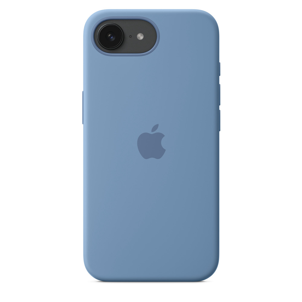 Apple iPhone 16e Silikon Case, Winterblau