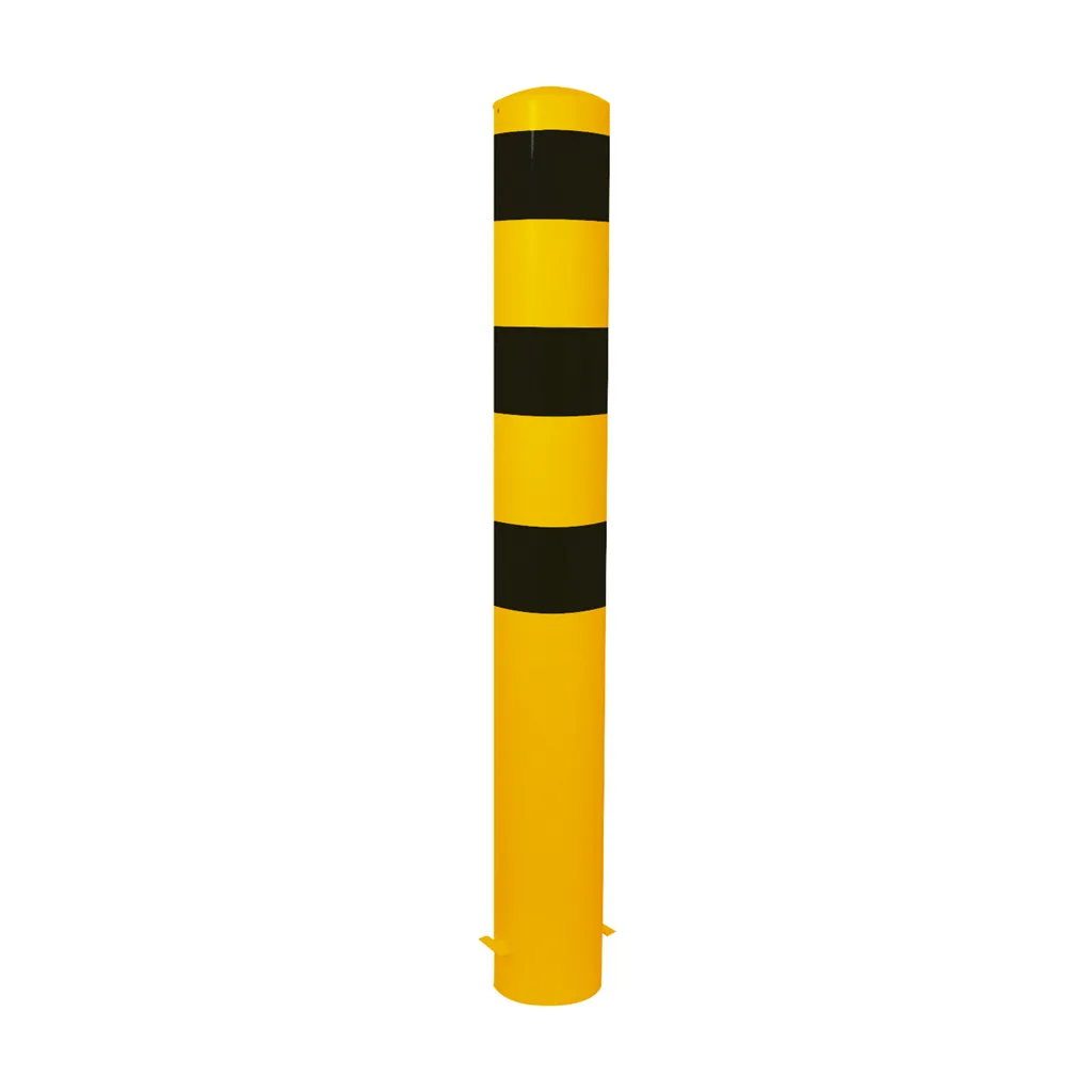 SCHAKE Stahlrohrpoller Ø 152 x 3,2 mm herausnehmbar, ohne Verschluss gelb / schwarz