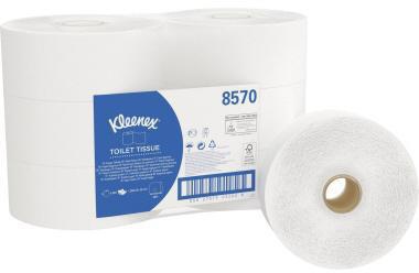 Kleenex Toilettenpapier Jumbo 8570 2-lagig ws 500Bl. 6 St./Pack.