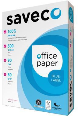 Saveco Kopierpapier Blue Label 100000009 A4 80g ISO 90 500Bl.