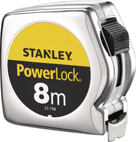 Taschenrollbandmaß PowerLock® L.8m B.25mm mm/cm EG II Ku.Clip lose